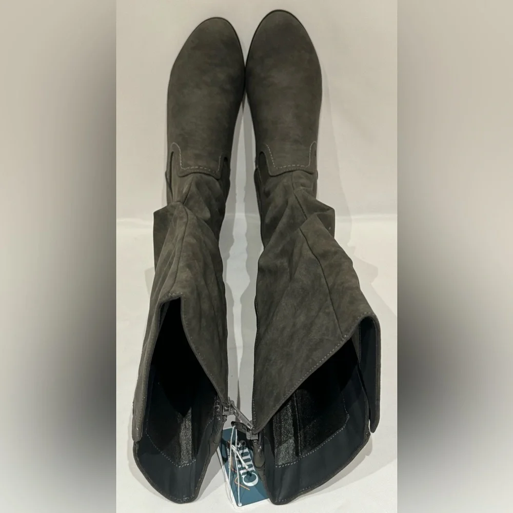 NEW Cliffs Francie Slouchy Faux Suede Knee-High Boots Size 8WIDE & WIDE CALF